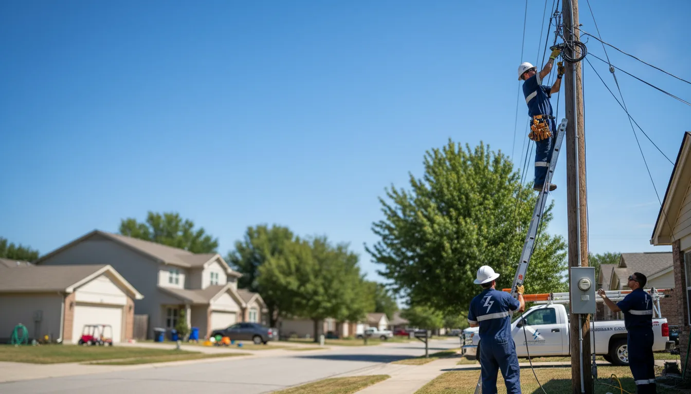 Residential electrician providing installation services in Banks, AR